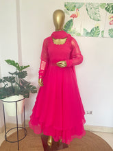 Hot pink anarkali set - kasumi.in